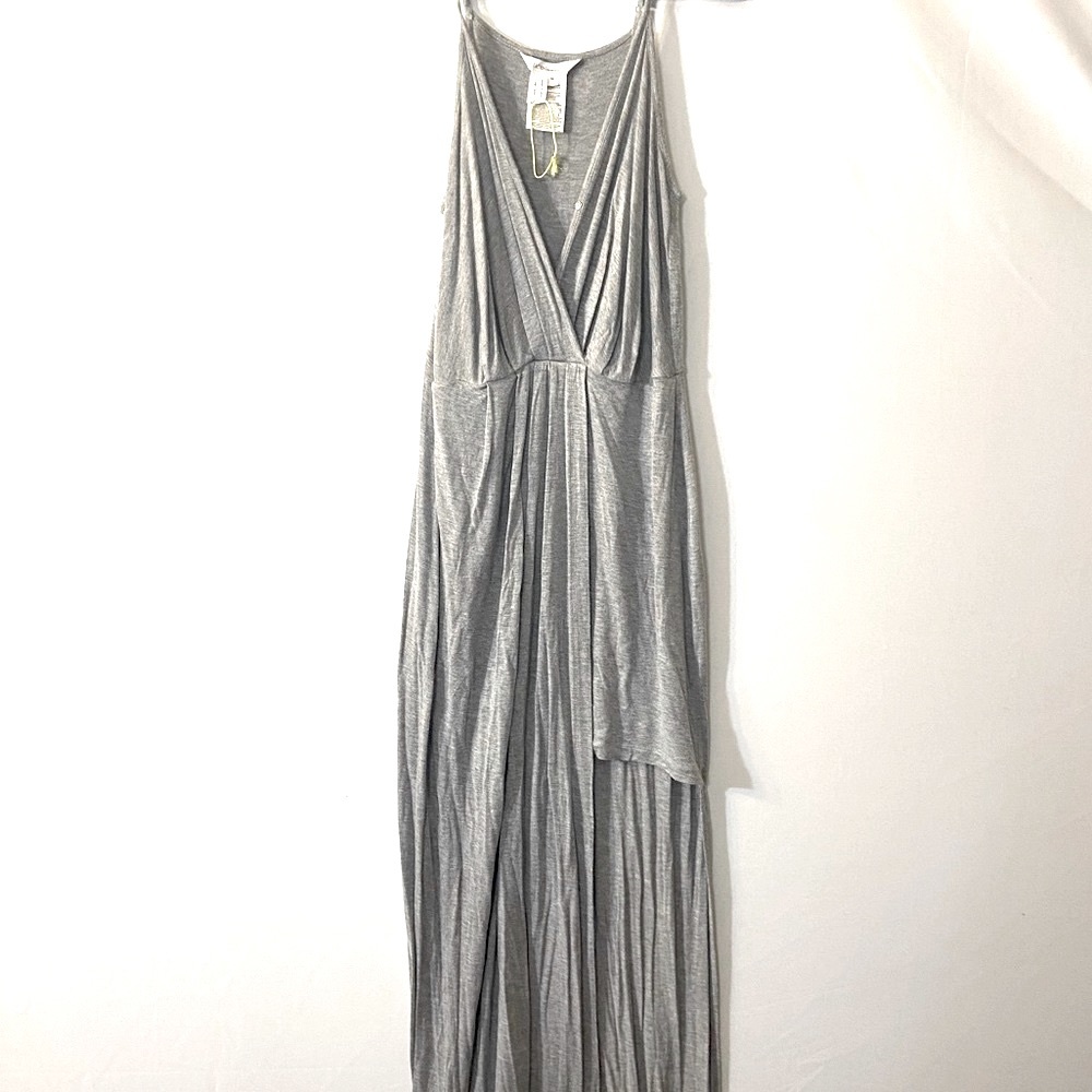 BCBGeneration Silver Maxi Dress